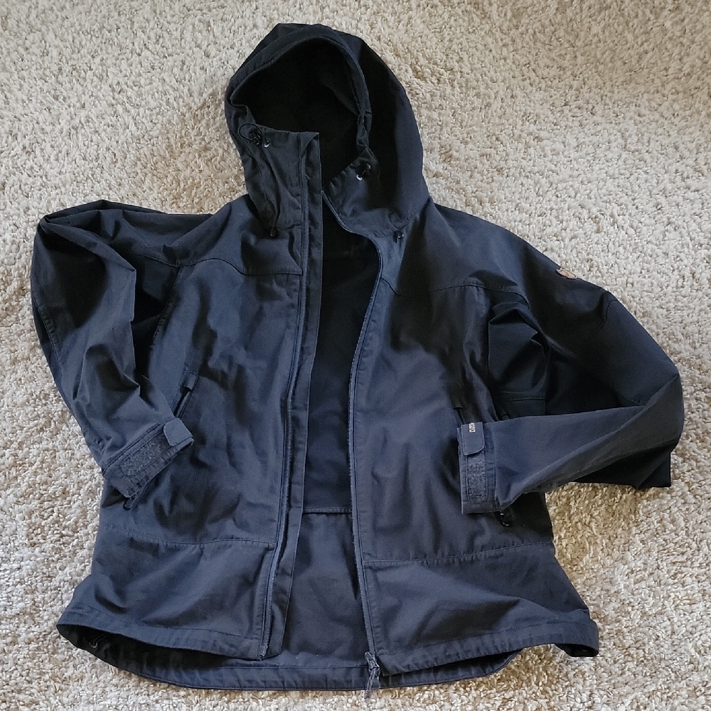 Fjall Raven Black G-1000 Hooded Jacket